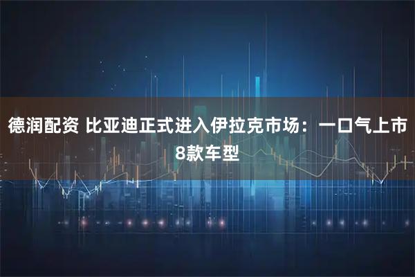德润配资 比亚迪正式进入伊拉克市场：一口气上市8款车型